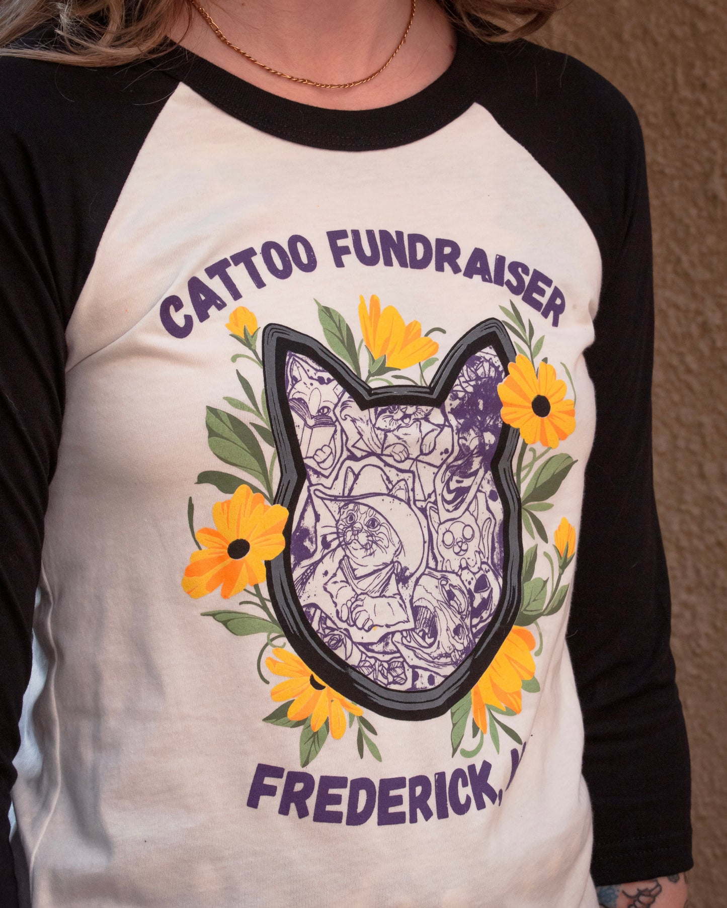 Stencil Frame Cattoo Fundraiser Shirt