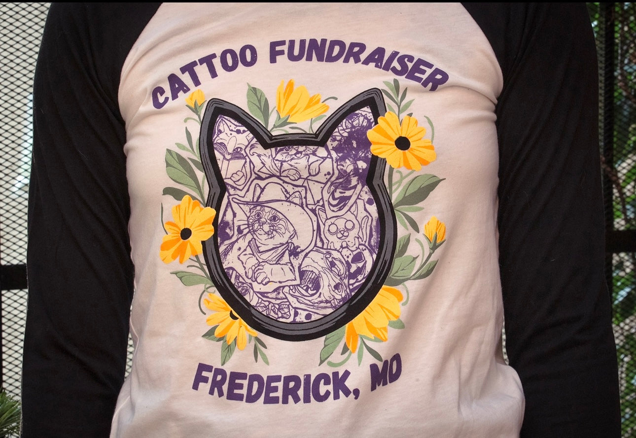 Stencil Frame Cattoo Fundraiser Shirt