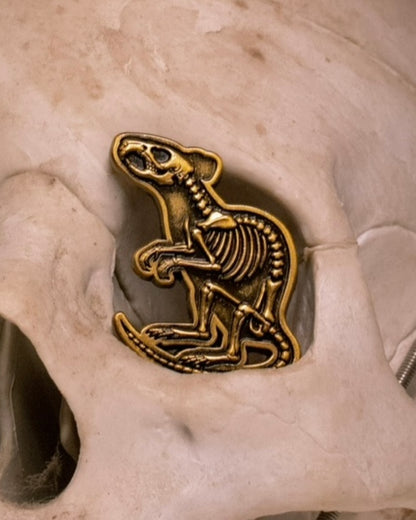 Skeleton Rat Pin