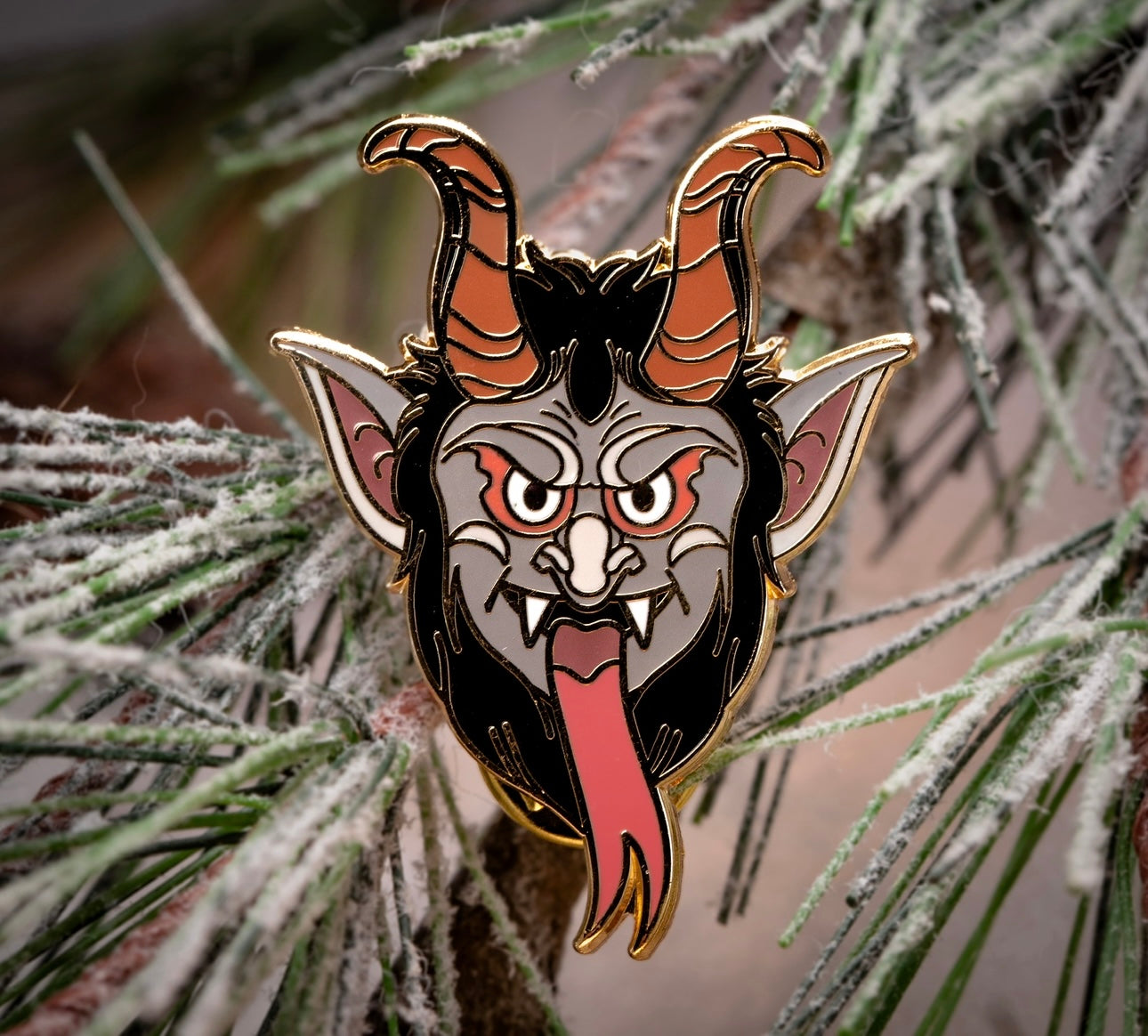 Krampus Enamel Pin