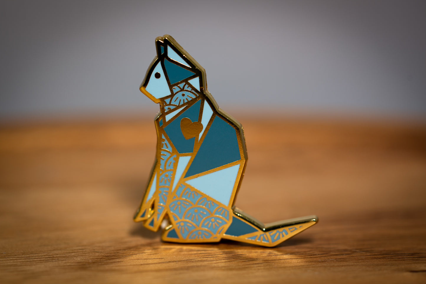 Origami Cat Pin