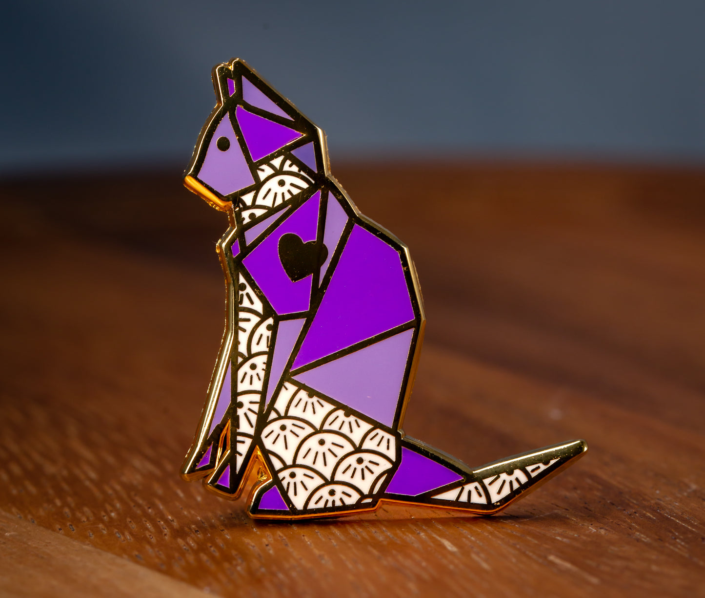 Origami Cat Pin