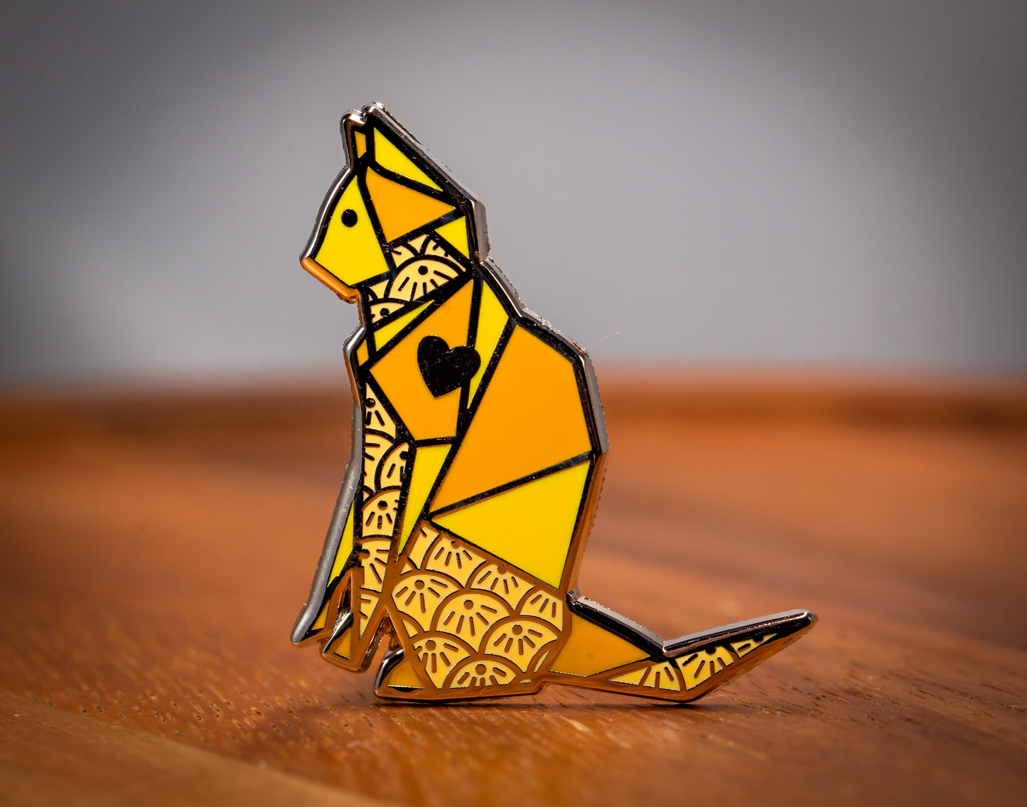 Origami Cat Pin