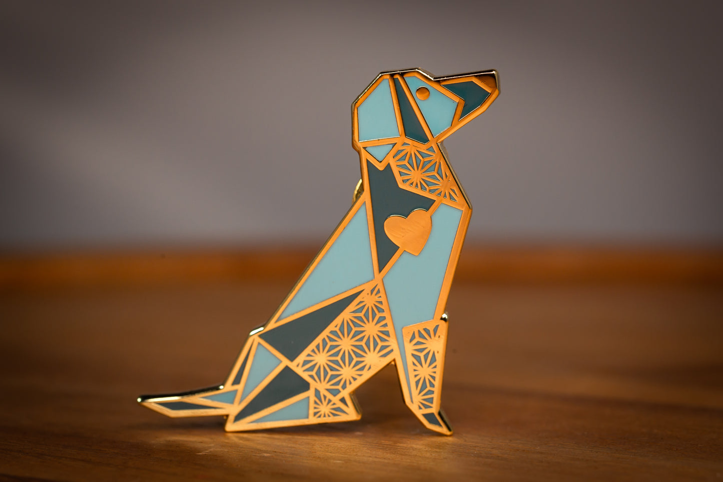 Origami Dog Enamel Pin