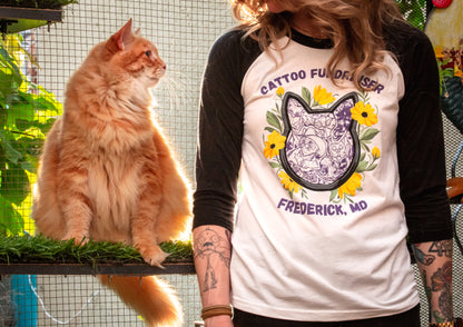 Stencil Frame Cattoo Fundraiser Shirt