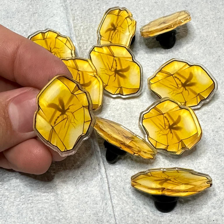 Mosquito in Amber Pin